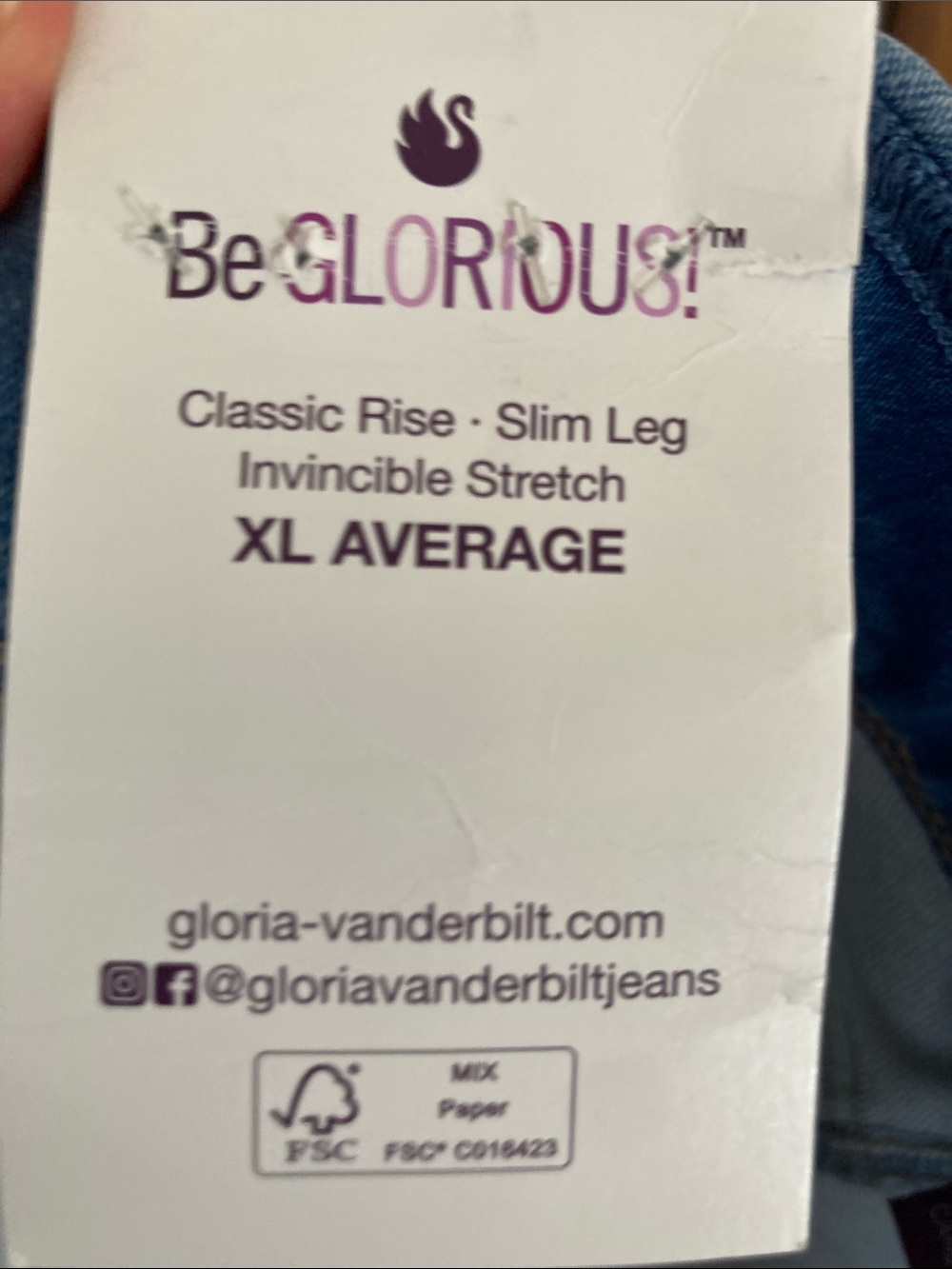 Gloria Vanderbilt Amanda pull on pant classic rise invincible stretch XL - Picture 4 of 16